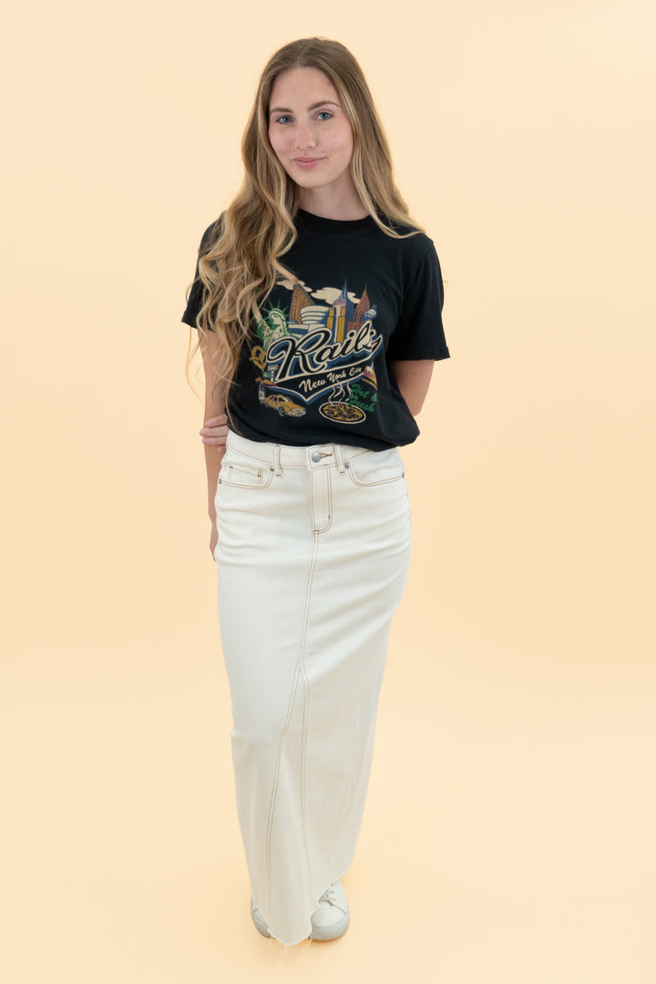 rails black new york city graphic tee (s)