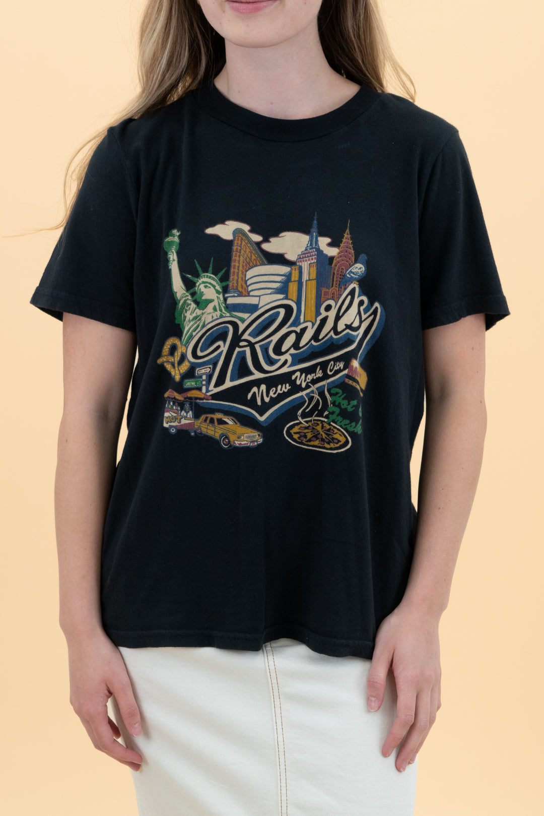 rails black new york city graphic tee (s)