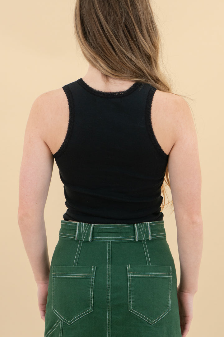 daydreamer howdy black tank (xs)
