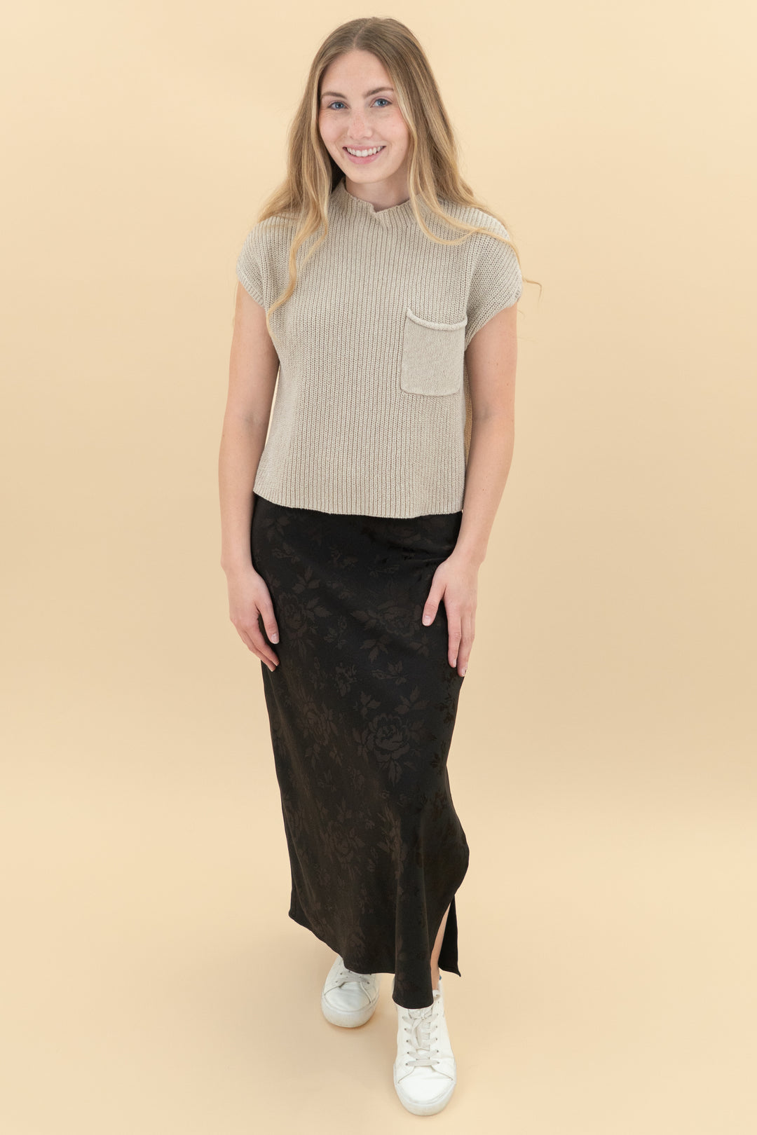 gap brown floral midi skirt nwt (xsp; retail $79.95)