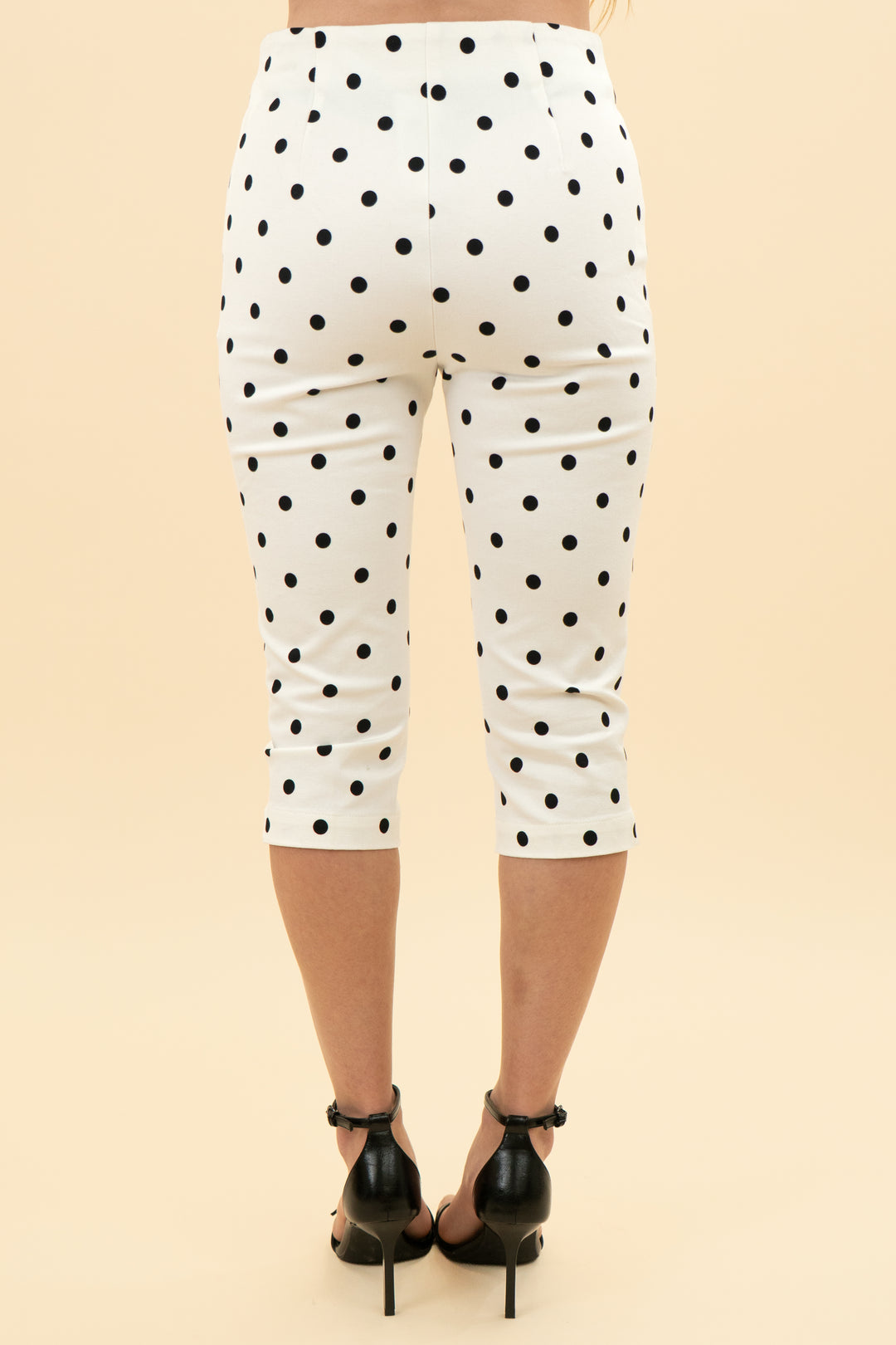 loft white polka dot capri pants nwt (0)