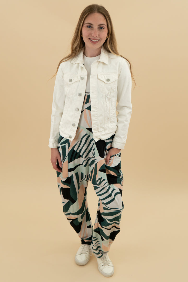 lucky brand white denim jacket (xs)