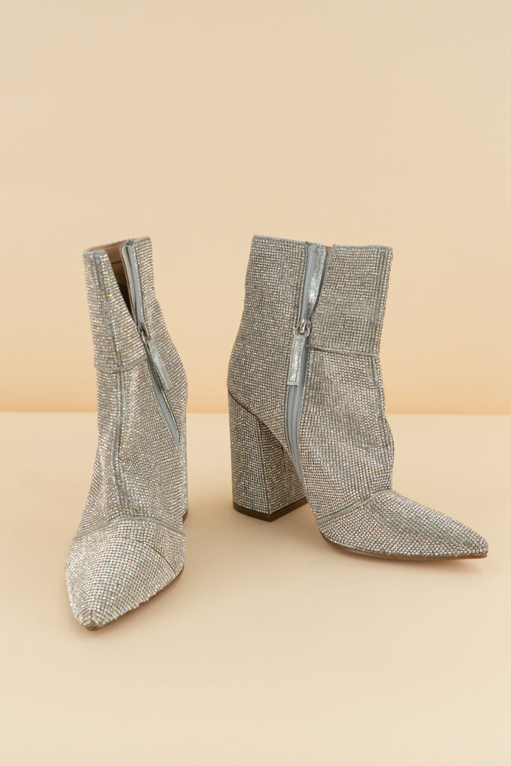 steve madden sparkle ankle boot (7.5; retail $80)