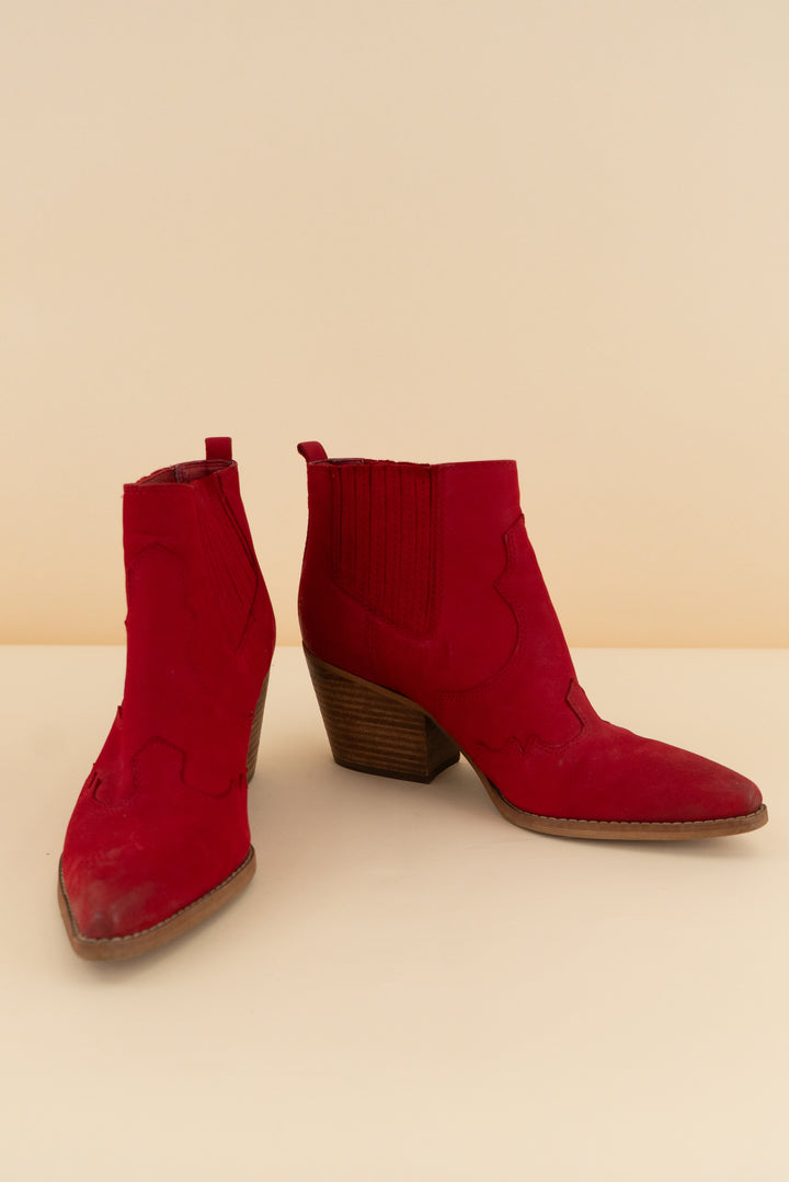 sam edelman red mini cowgirl boot (8.5; retail $175)