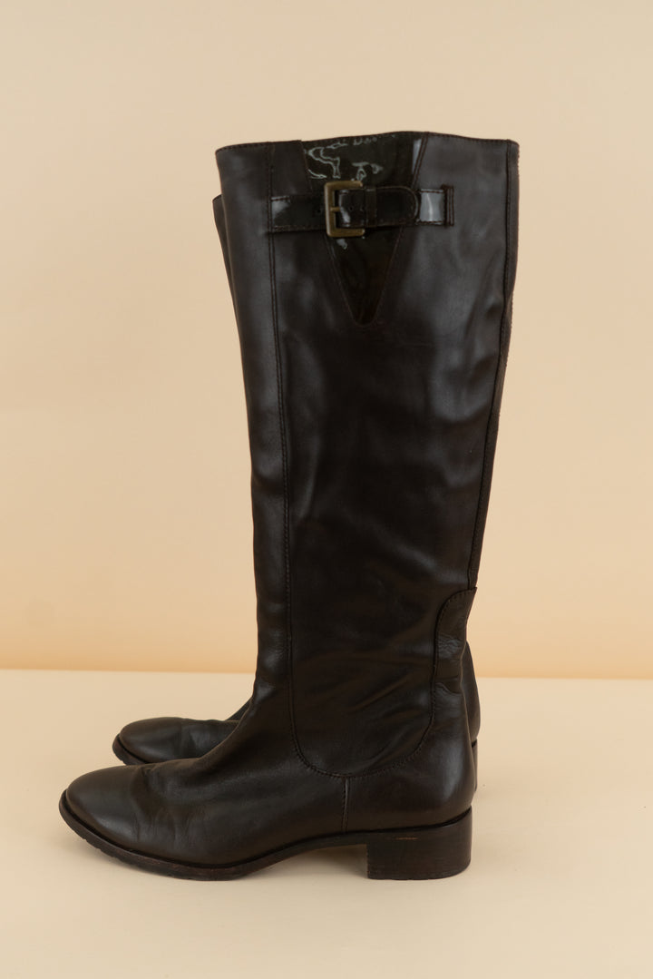 cole haan brown knee boot (7.5; retail $300)
