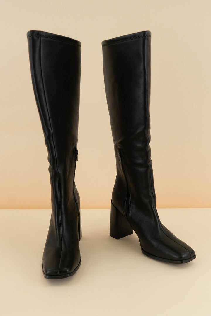 chinese laundry black knee high boots (7.5; retail $95)