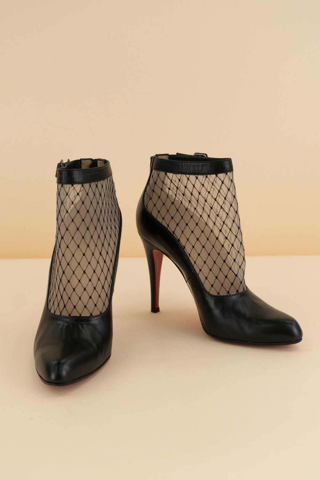 christian louboutin 100 kid resillisma anke boot (38; retail $1295)