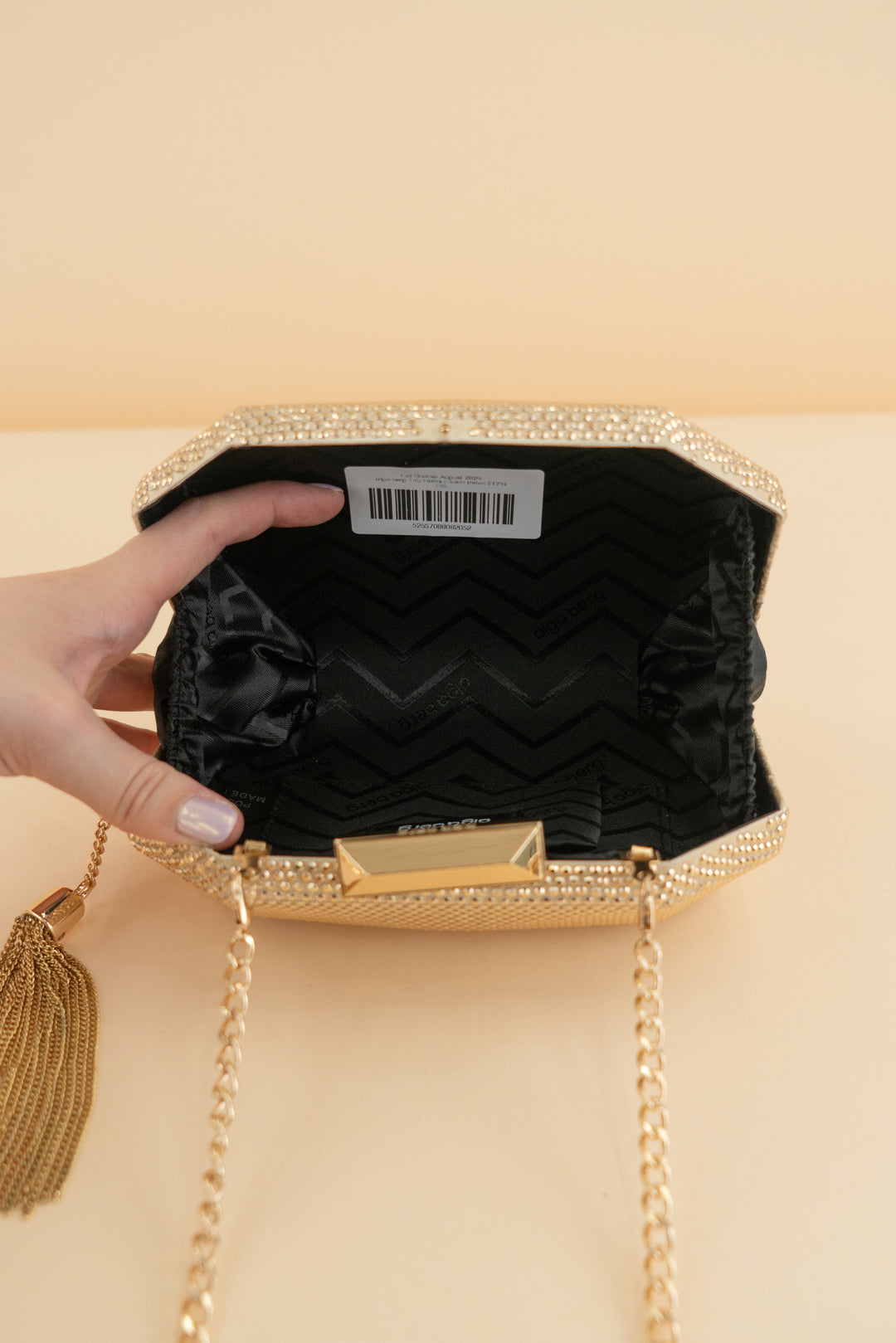 olga berg Tilly Hotfix Clutch (retail $125)