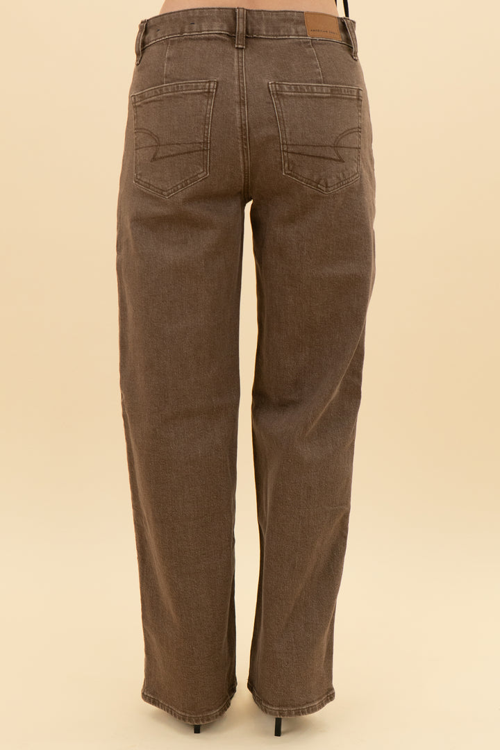 american eagle brown stovepipe jeans (0; retail $60)