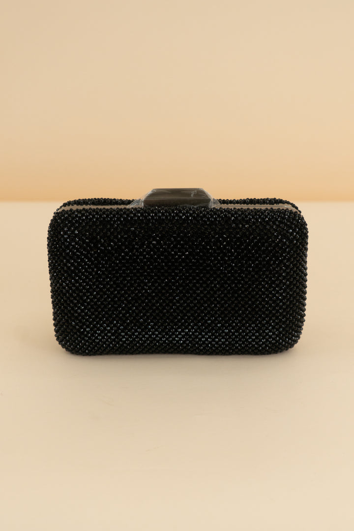 olga berg black Ronny Crystal Mesh Clutch (retail $125)