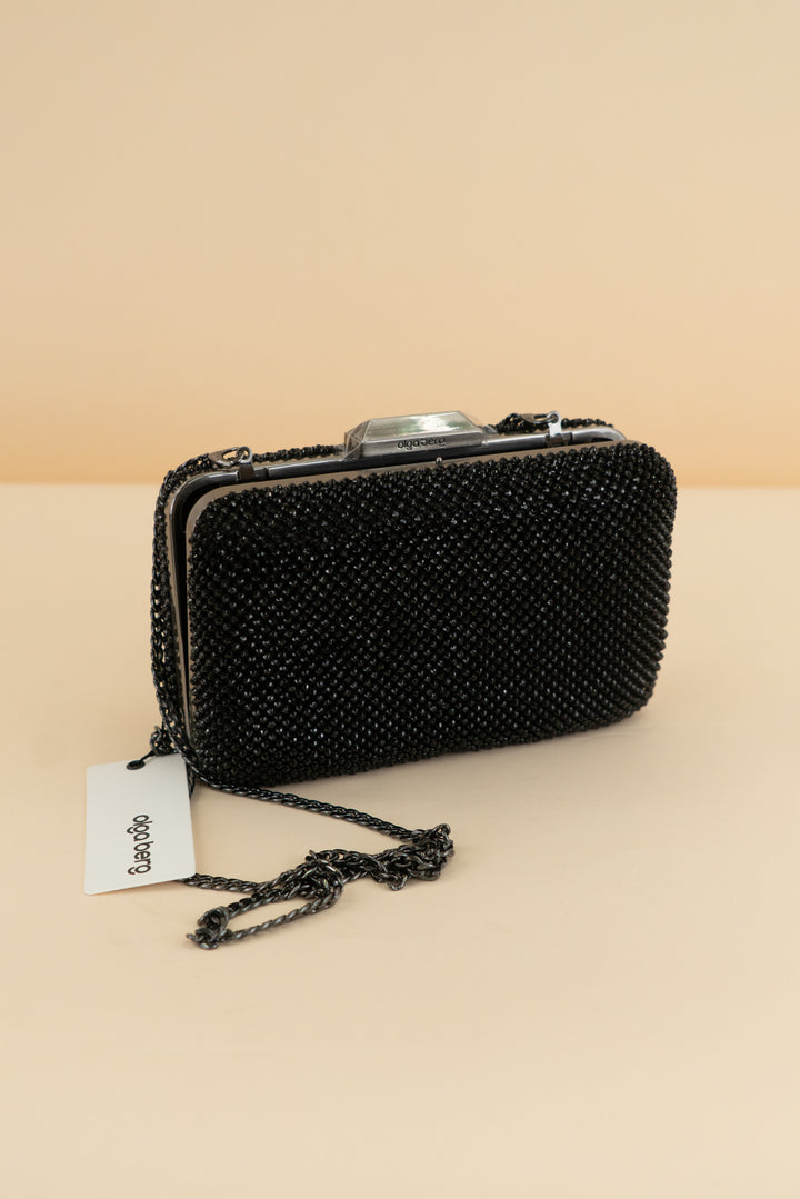 olga berg black Ronny Crystal Mesh Clutch (retail $125)
