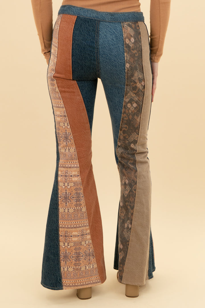 we the free mixed print denim patch bell bottom pants (24)