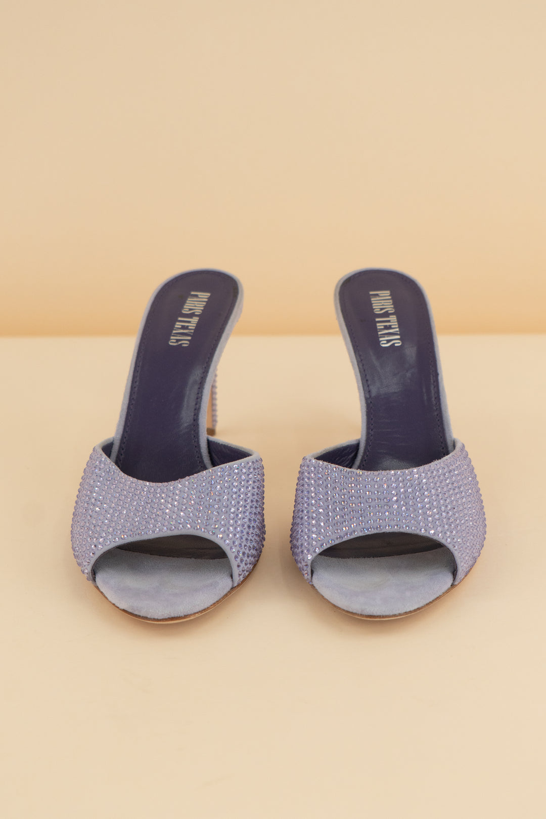 *AUCTION* paris texas purple crystal heels (9.5)