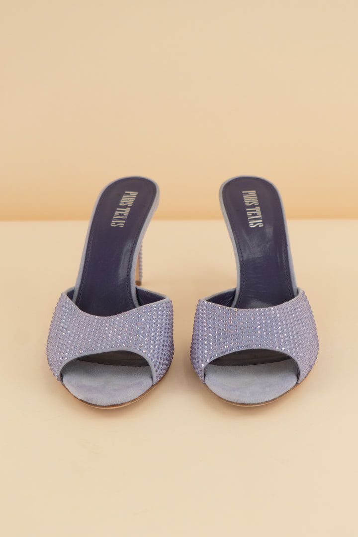 *AUCTION* paris texas purple crystal heels (9.5)