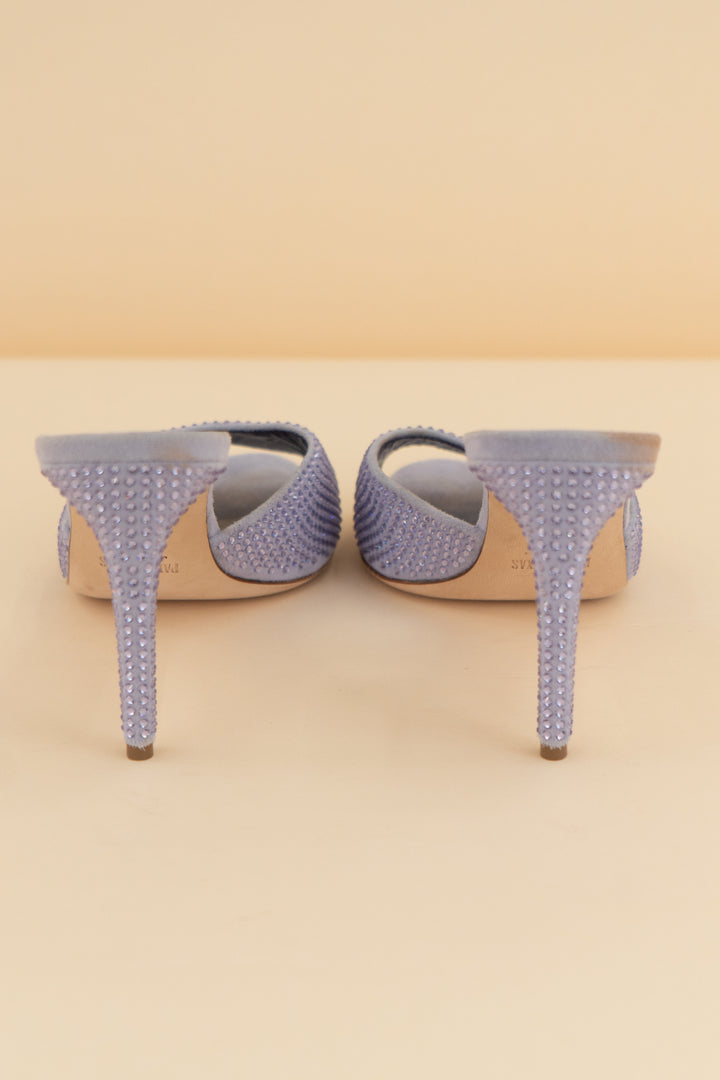 *AUCTION* paris texas purple crystal heels (9.5)
