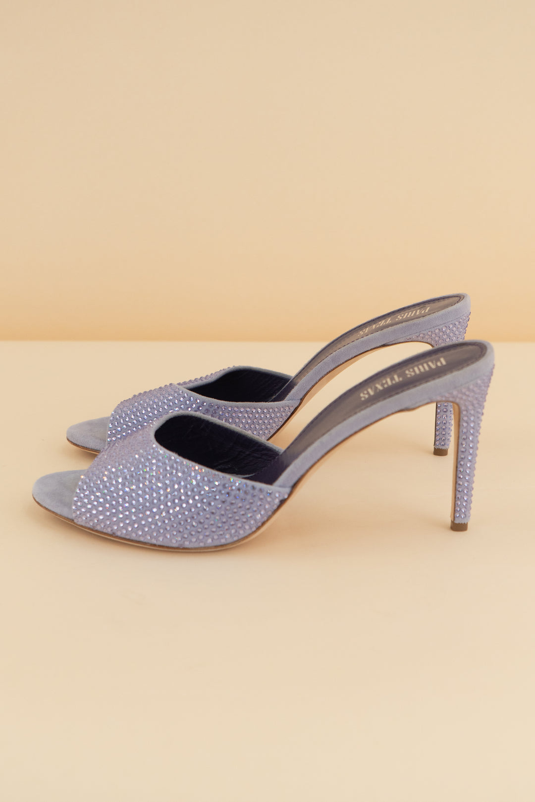 *AUCTION* paris texas purple crystal heels (9.5)