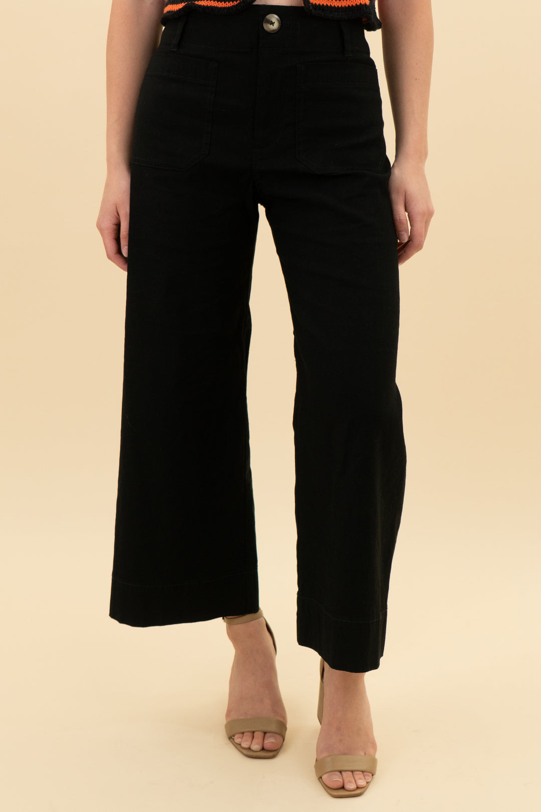 maeve the colette black cropped pants (24P)