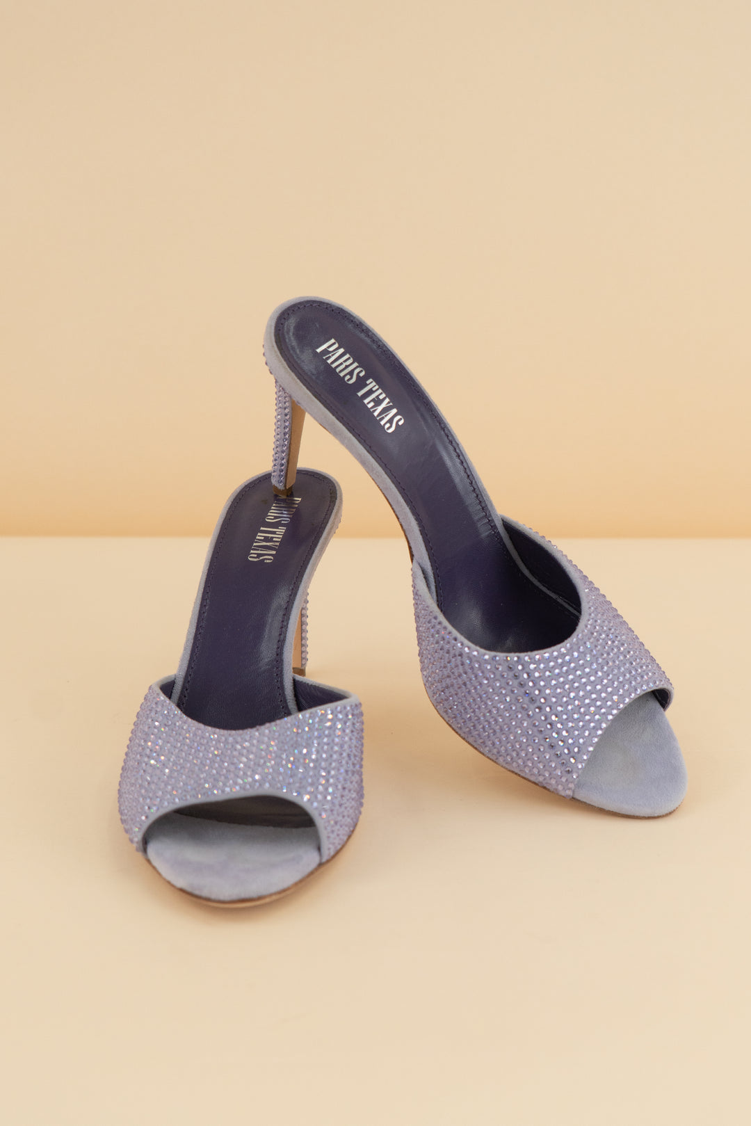 *AUCTION* paris texas purple crystal heels (9.5)