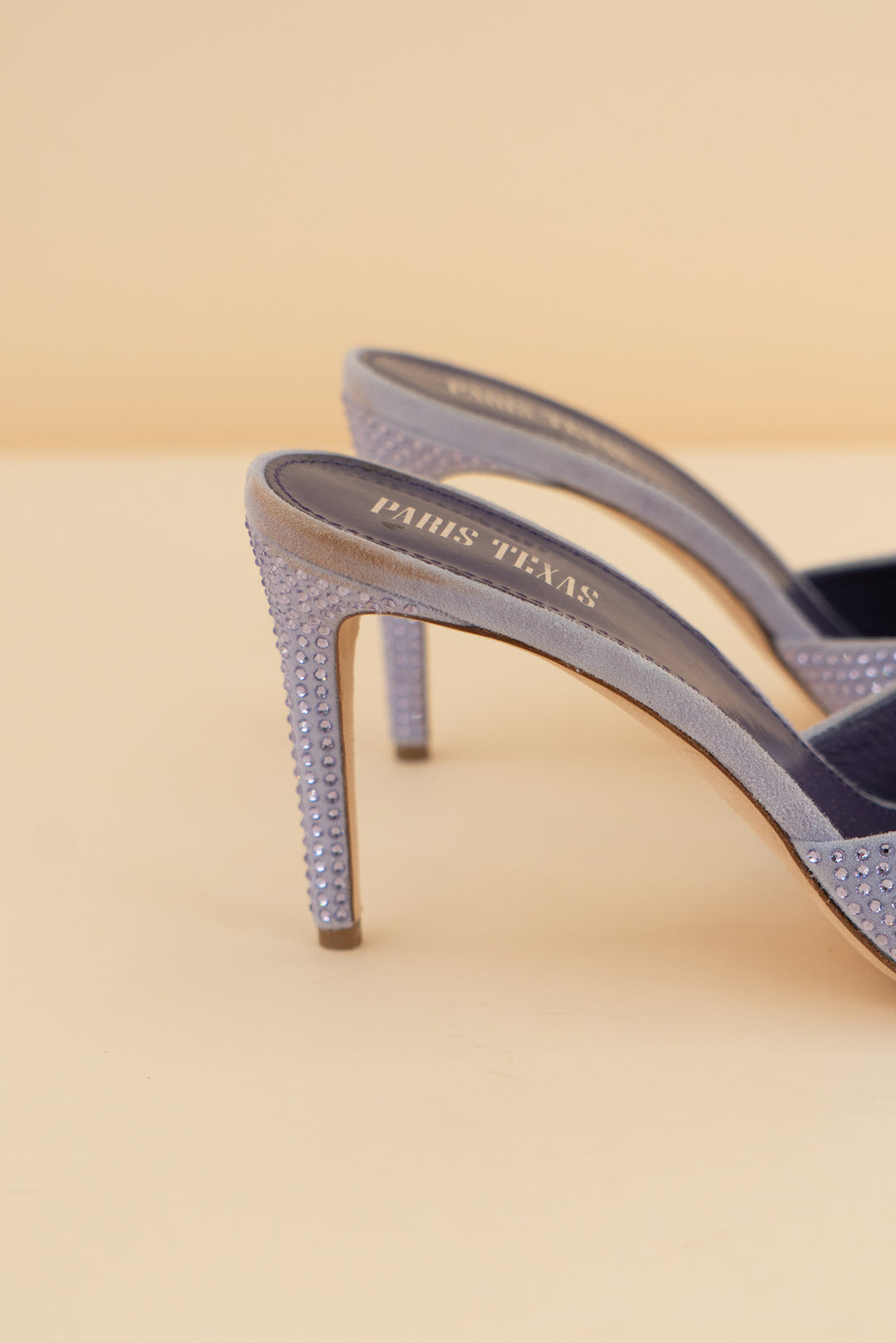 *AUCTION* paris texas purple crystal heels (9.5)