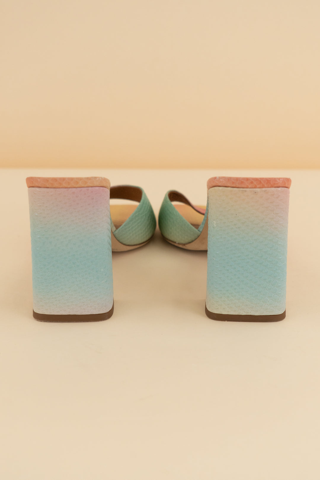 staud rainbow block heel (9.5, retail $375)