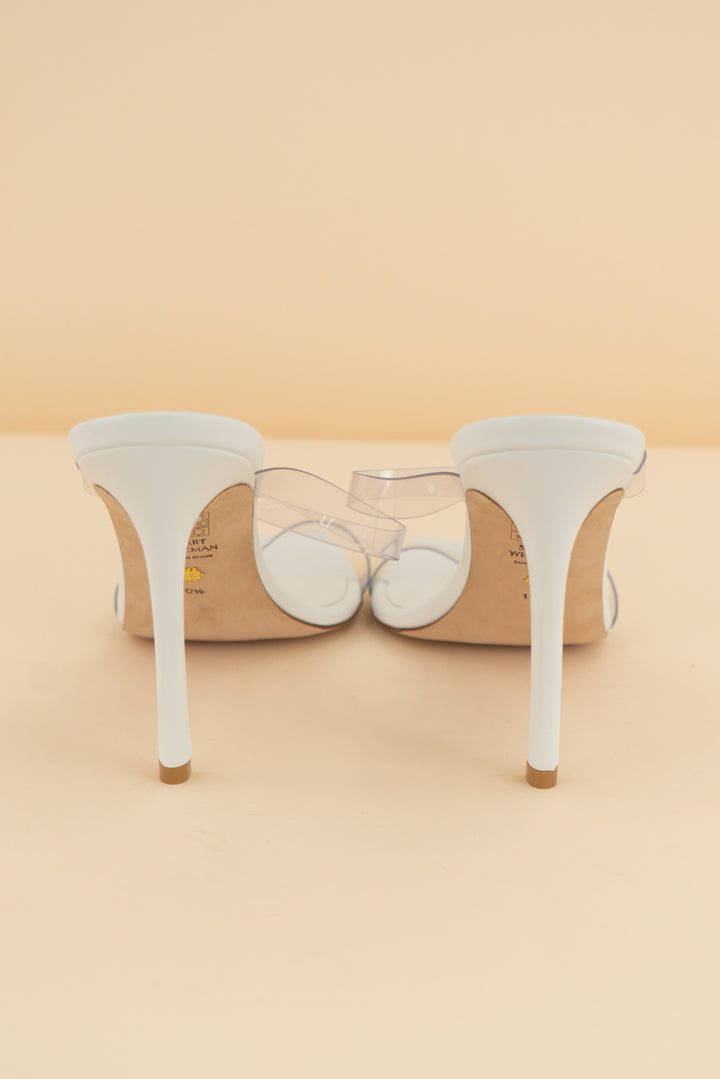 stuart weitzman clear strap heel (10.5; retail $180)