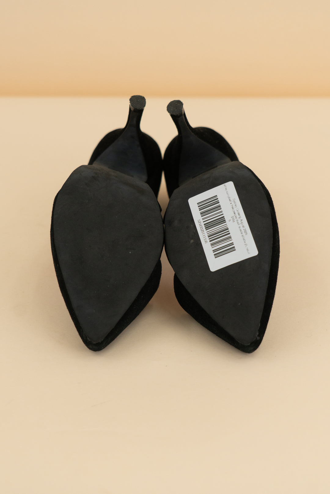 jeffrey campbell x free people black suede stiletto (6; retail $95)