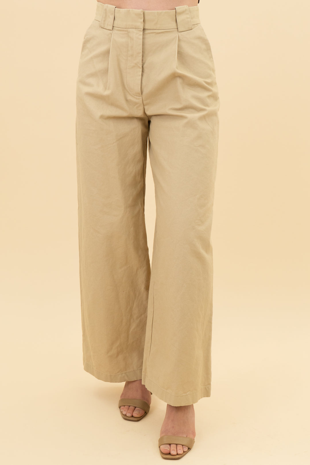 & other stories tan wide leg pants (32)