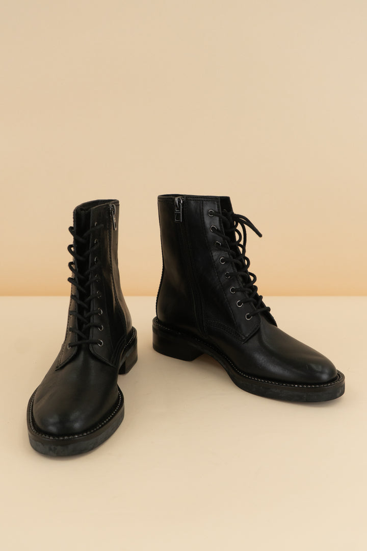 coach lace-up combat bootie (6; retail $288)