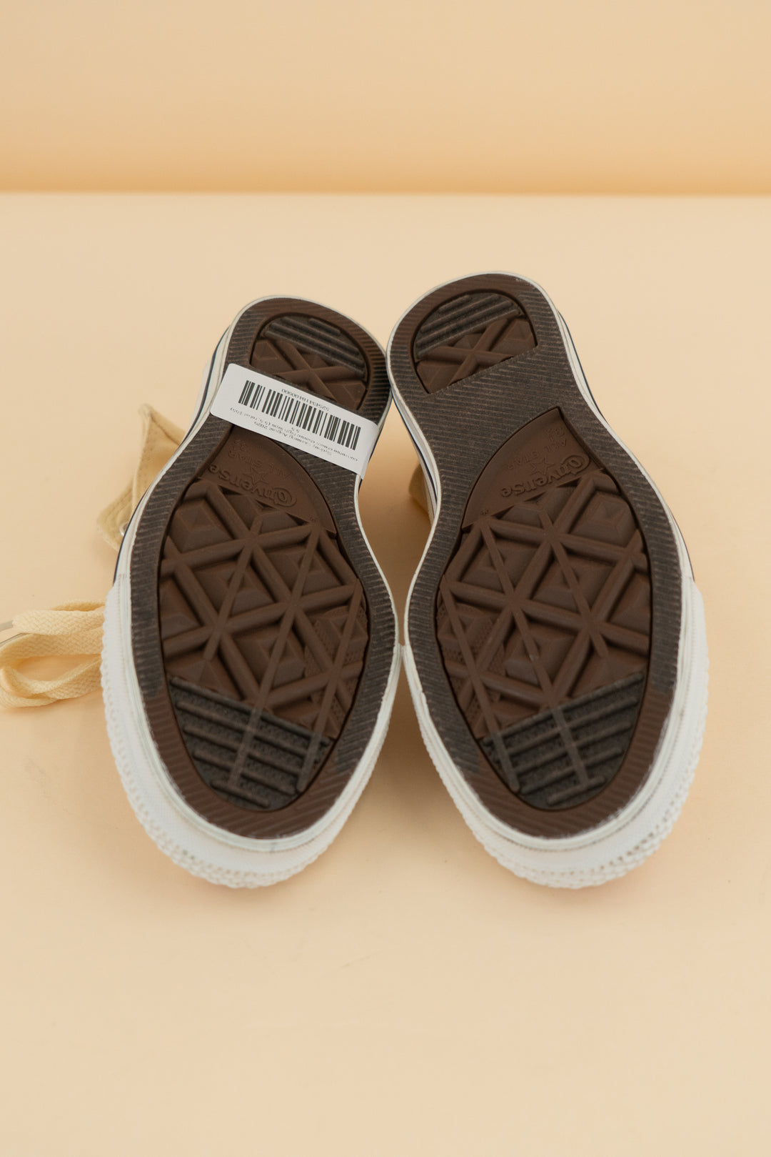 converse cream classic high tops (5.5; retail $65)