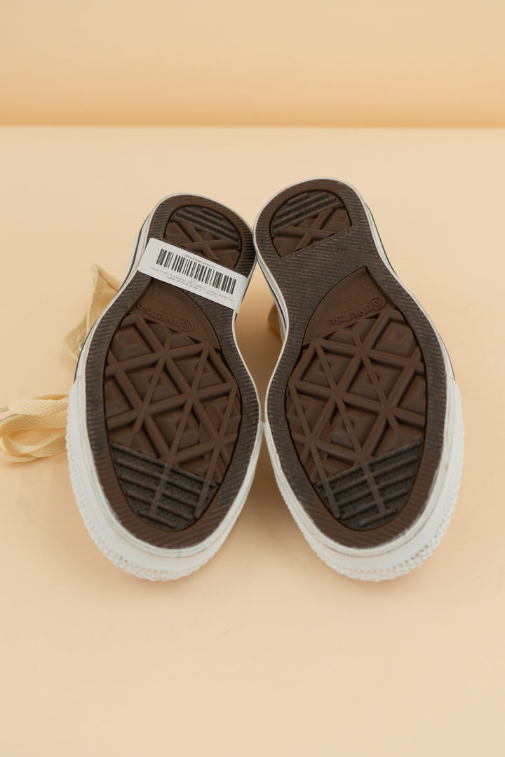 converse cream classic high tops (5.5; retail $65)