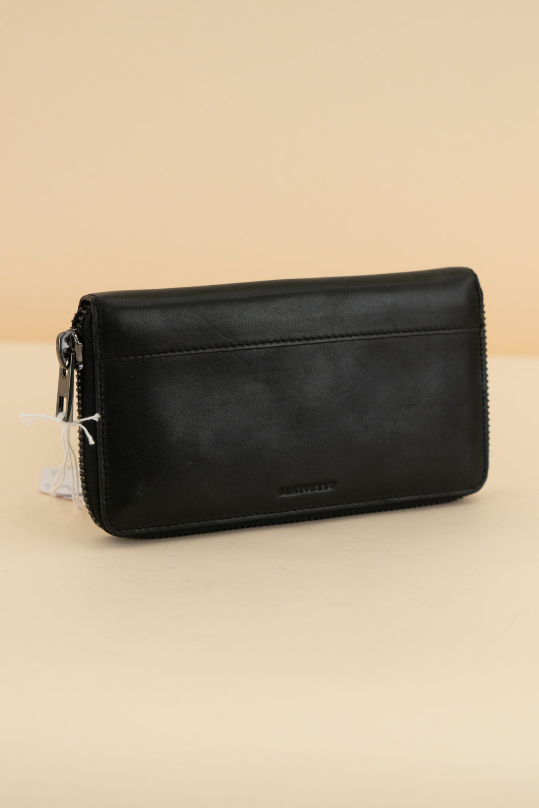 all saints black wallet (os; retail $169)