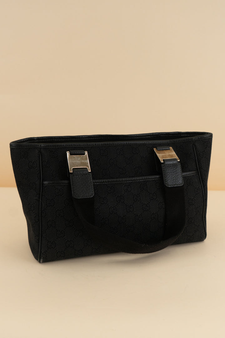 Gucci Black Denim Medium Pop Tote