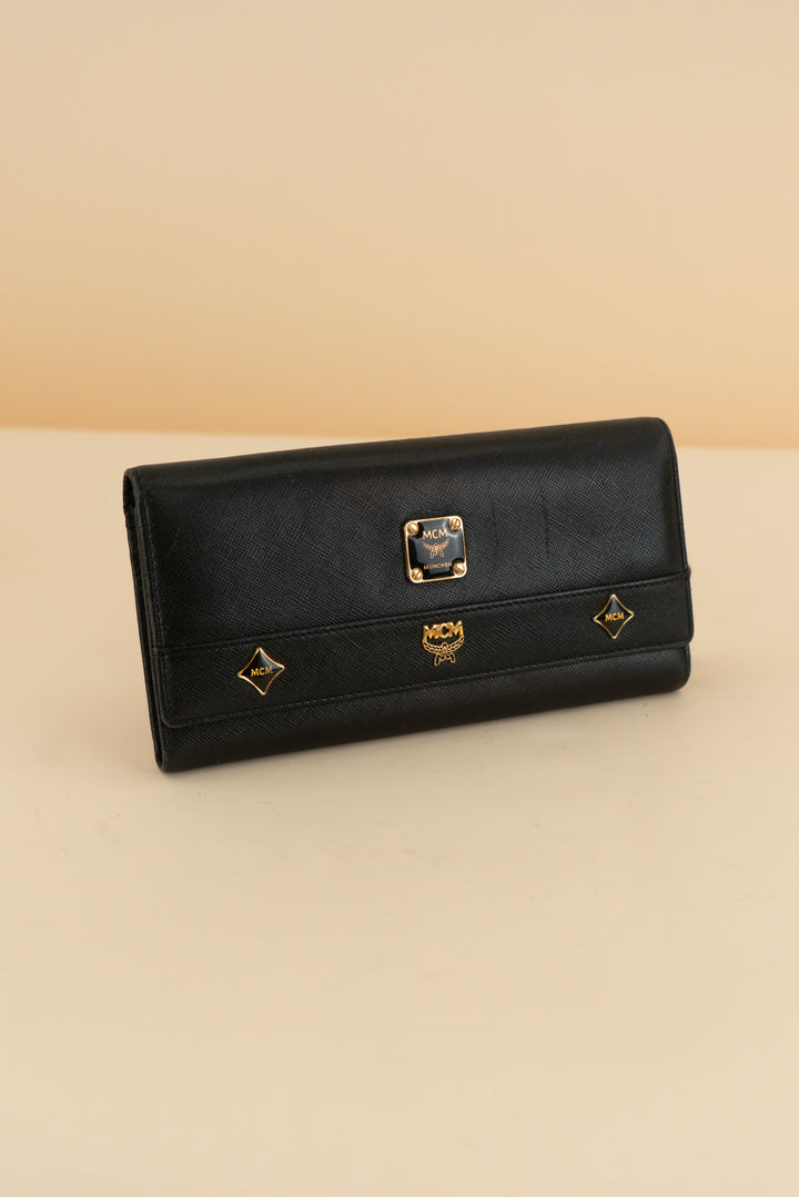 MCM Leather Continental Wallet