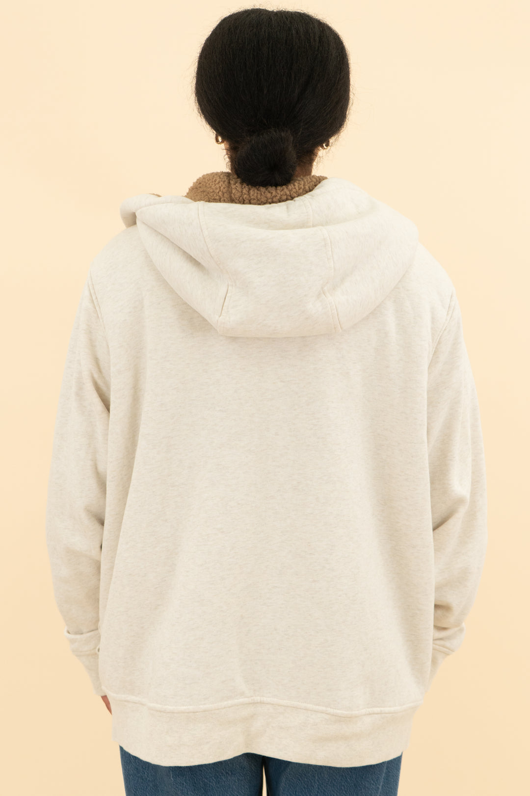 banana republic oatmeal hoodie (xl)