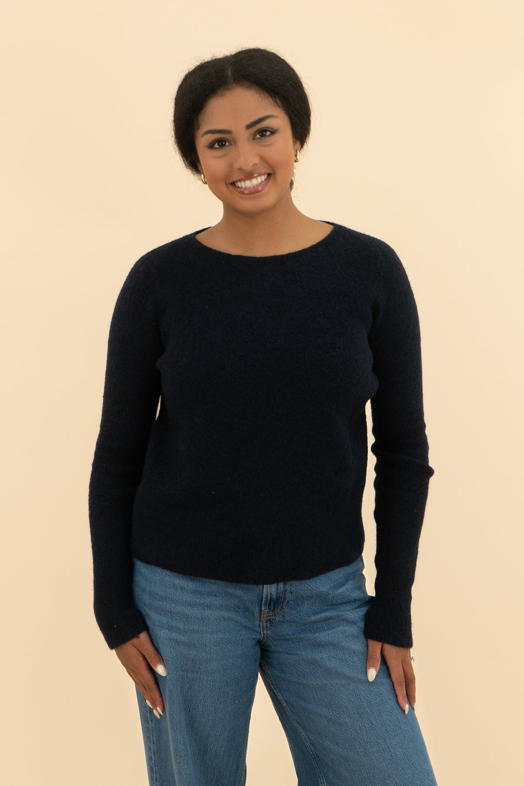 vince navy cashmere sweater (m; retail $448)