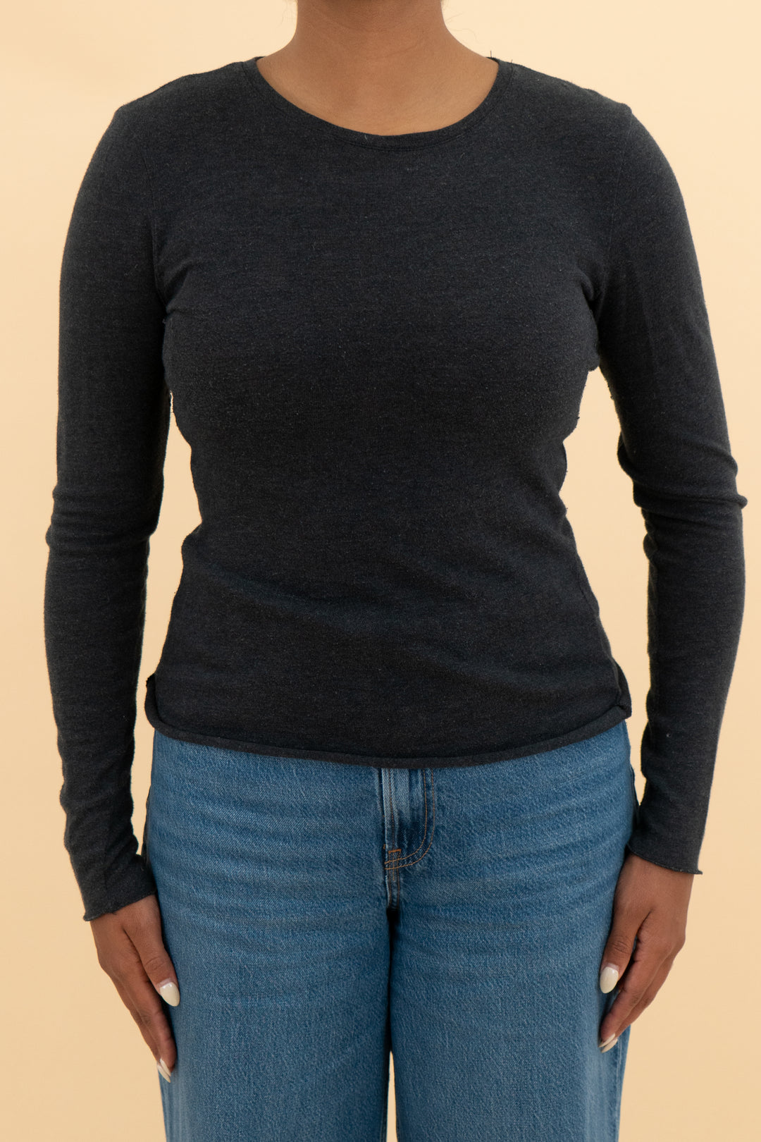 zara dark grey sweater ultra thin (m; retail $59.90)