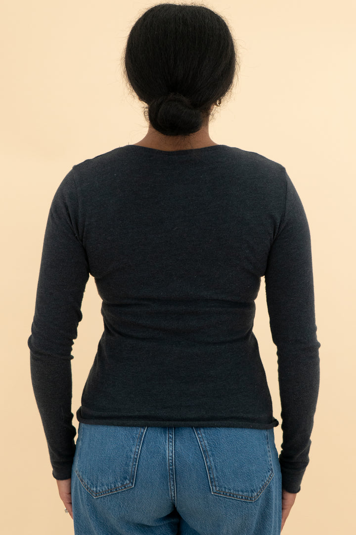 zara dark grey sweater ultra thin (m; retail $59.90)