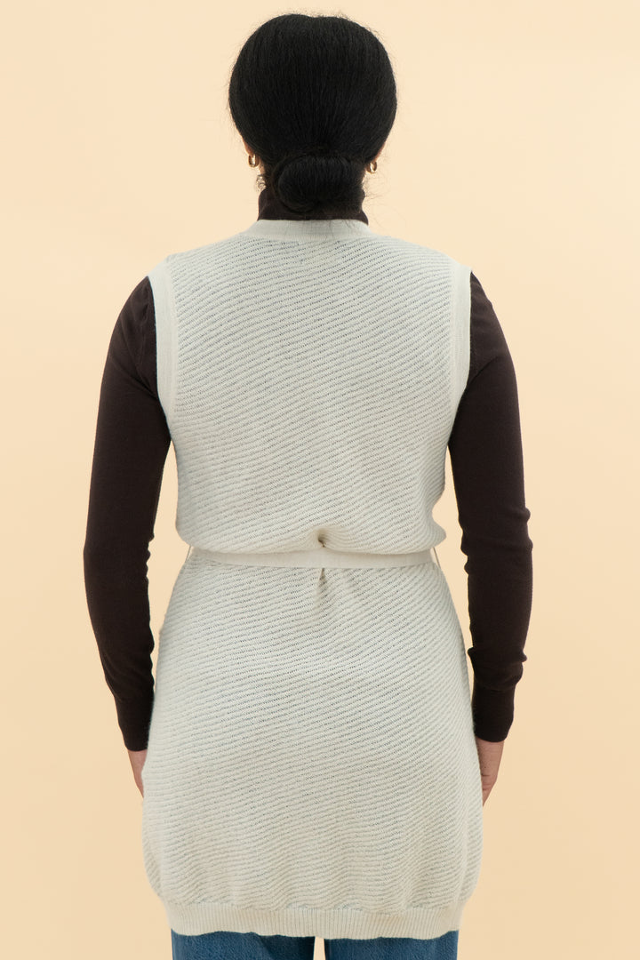 rachel comey sleeveless knit tie cardigan (xs)