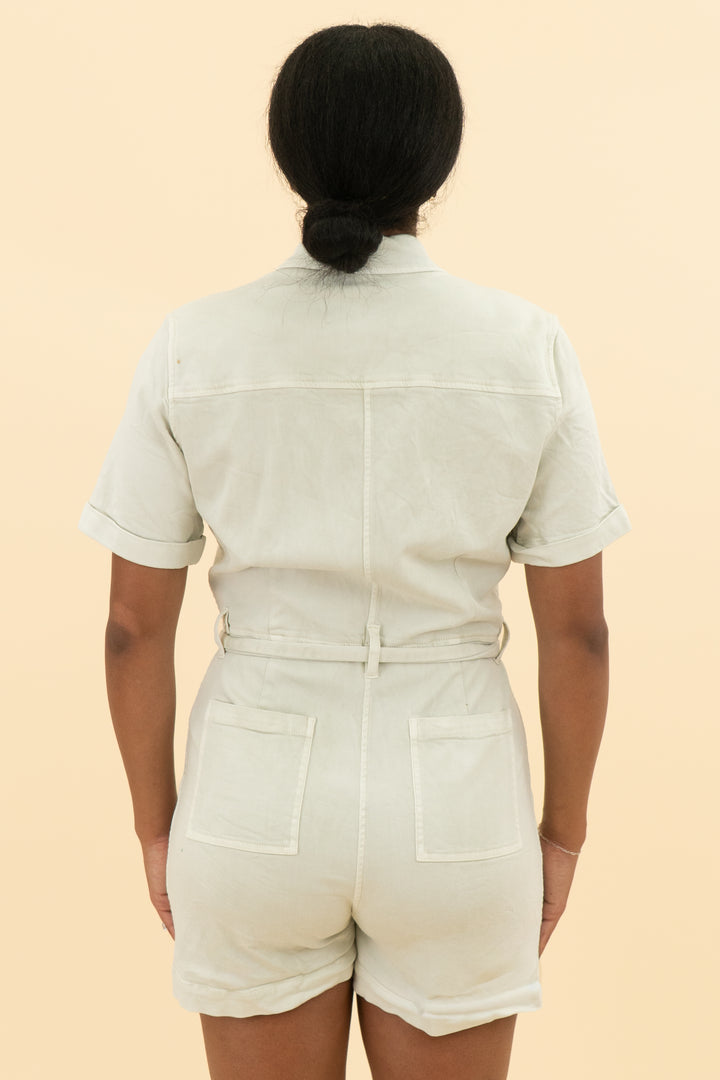 rails off-white short sleeve romper (m)