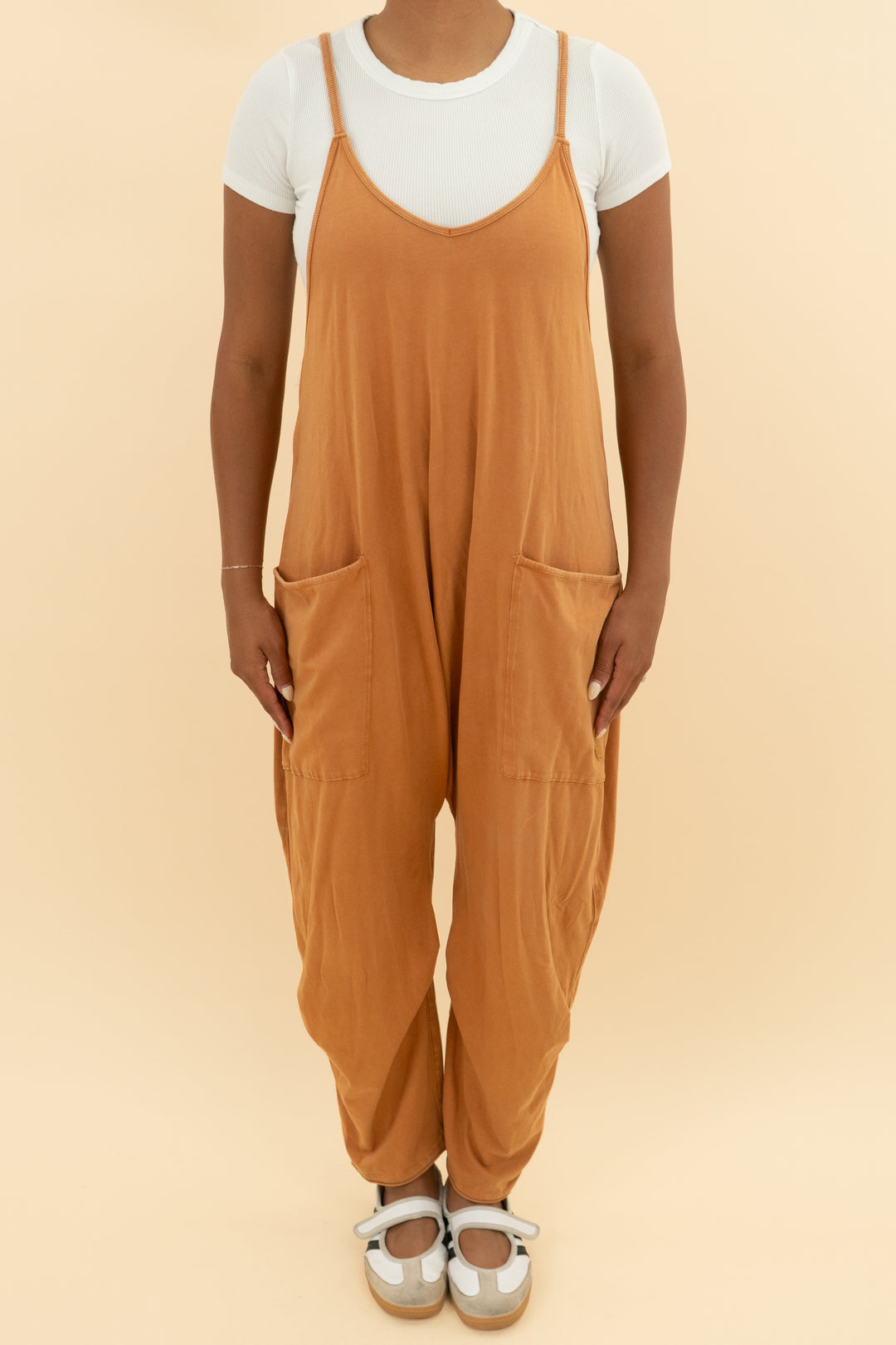 fp movement hot shot jumpsuit burnt orange (s; retail $80)