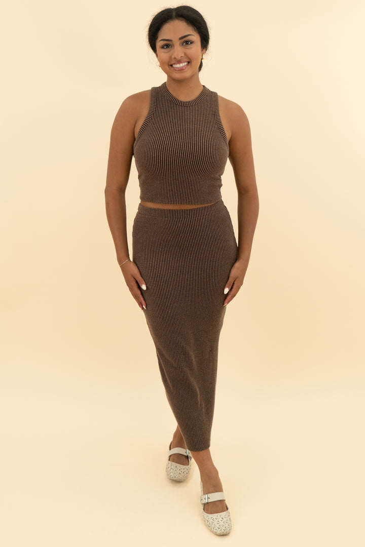 no boundaries skirt and high neck tank set (m; retail $21)