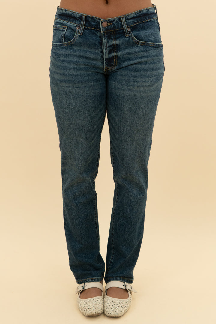 olive logan button fly medium wash slim straight (28)
