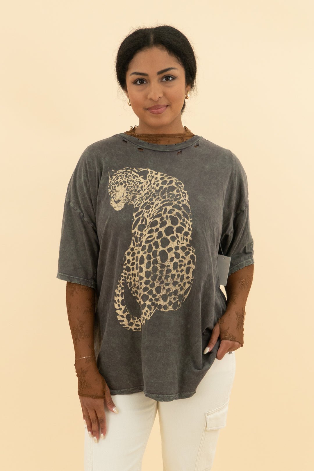 intimately free people brown lace top (s)