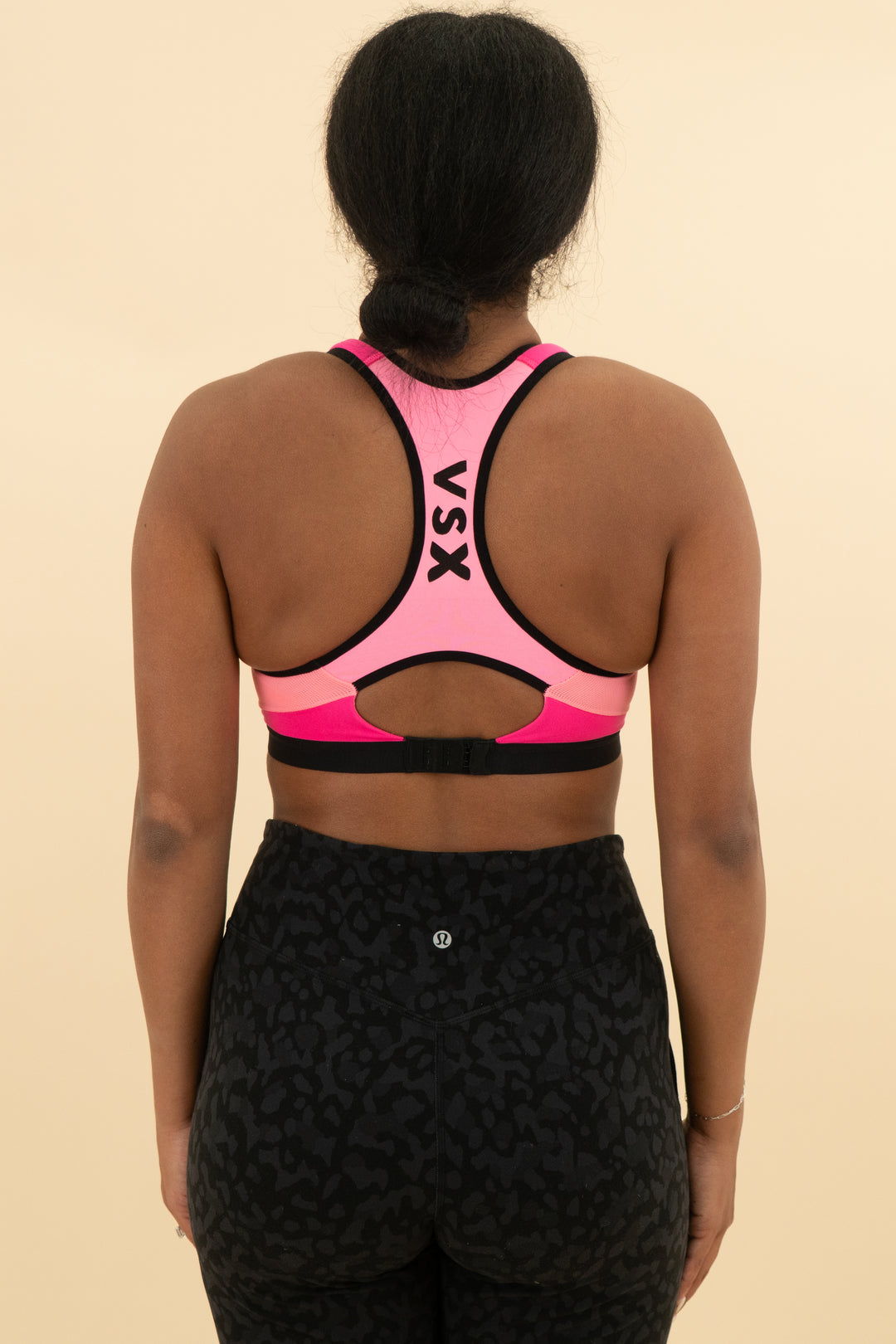 victoria secret bright pink sports bra (l)