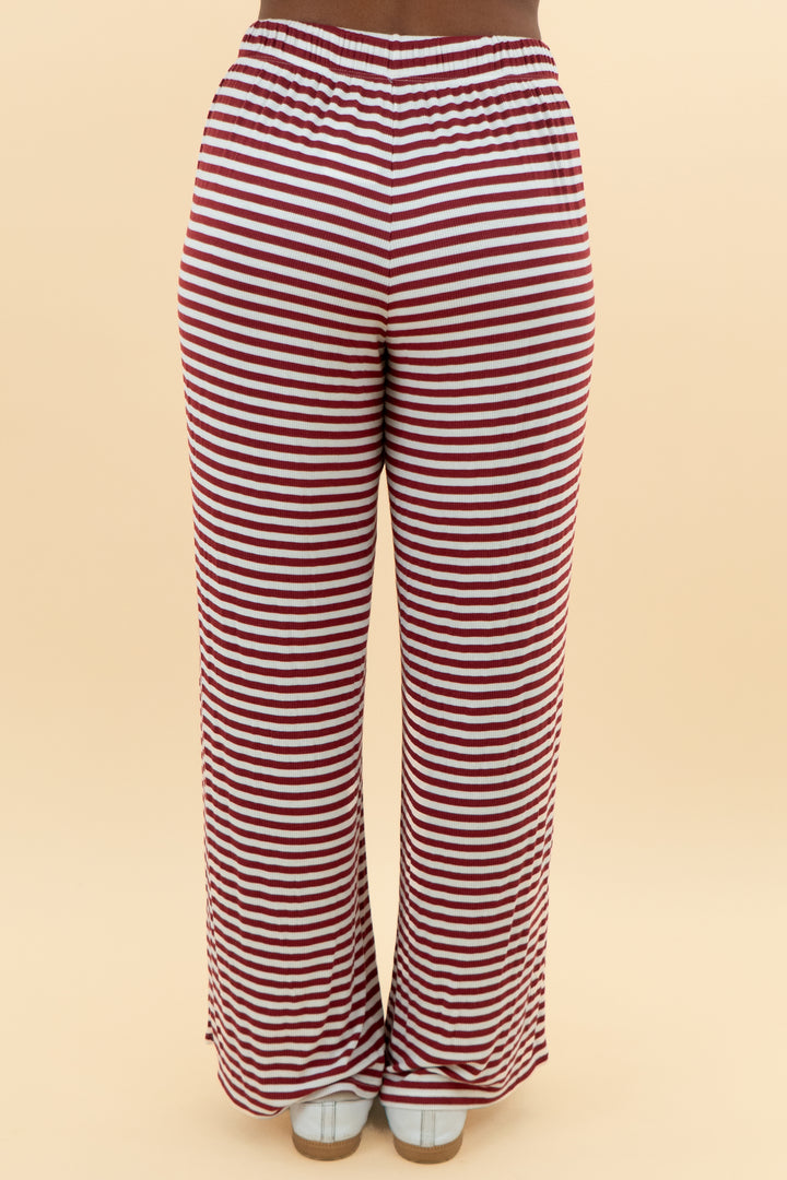 aerie red stripe lounge pant nwt (m; retail $49.95)
