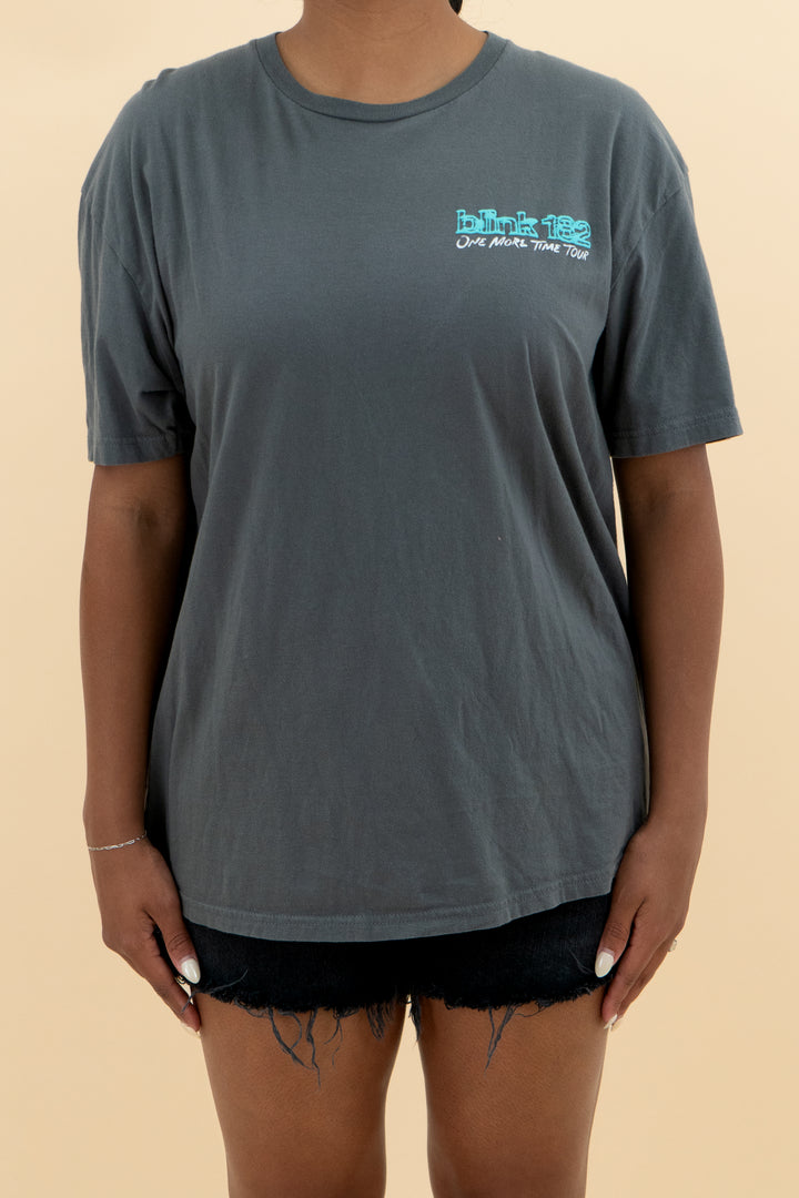 Blink 182 grey tour tee (xl; retail $50)