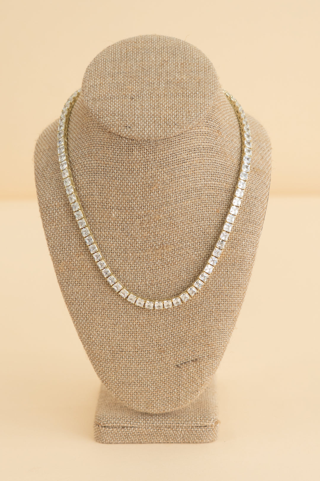 melinda maria gold icon tennis necklace (16"; retail $215)