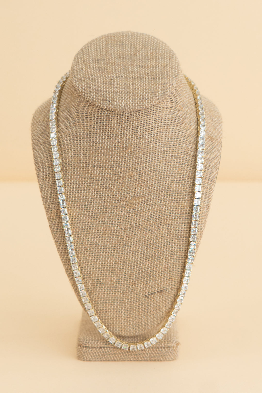 melinda maria gold icon tennis necklace (18"; retail $215)