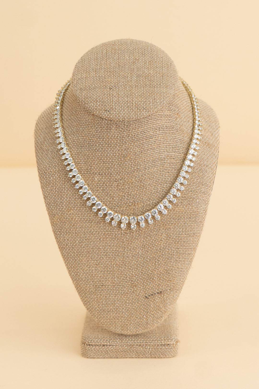 melinda maria not your basic gold tennis necklace (18"; retail $215)