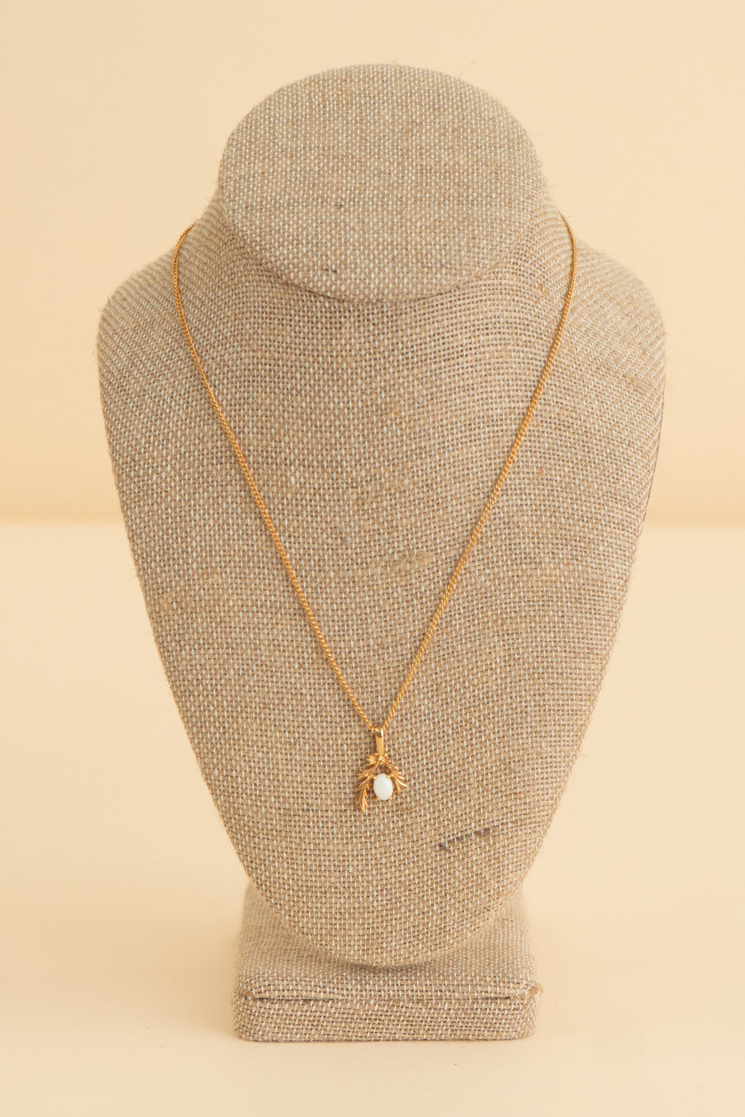 gold chain mini opalite necklace